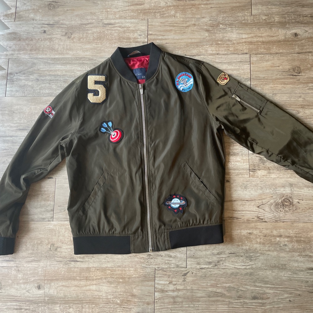 Dark green Basic Zara Man jacket 
Size: XXL
